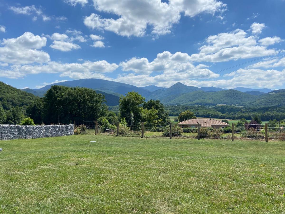 Villa Jacuzzi, Terrain De Petanque Et Aire De Jeux Vue Sur Les Pyrenees Seilhan Buitenkant foto